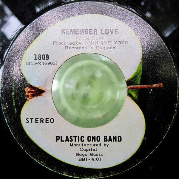 The Plastic Ono Band : Give Peace A Chance / Remember Love (7", Single)
