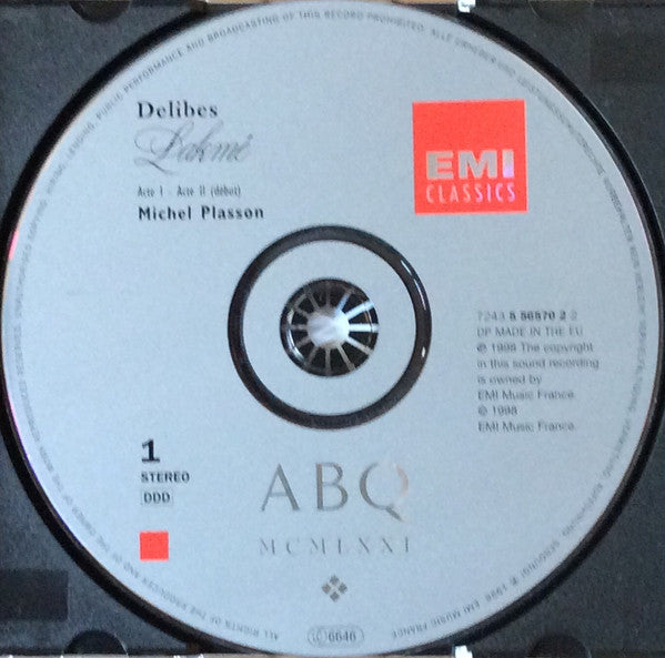 Léo Delibes / Natalie Dessay, Gregory Kunde, José van Dam, Chœur Du Capitole De Toulouse & Orchestre National Du Capitole De Toulouse, Michel Plasson : Lakmé (2xCD)