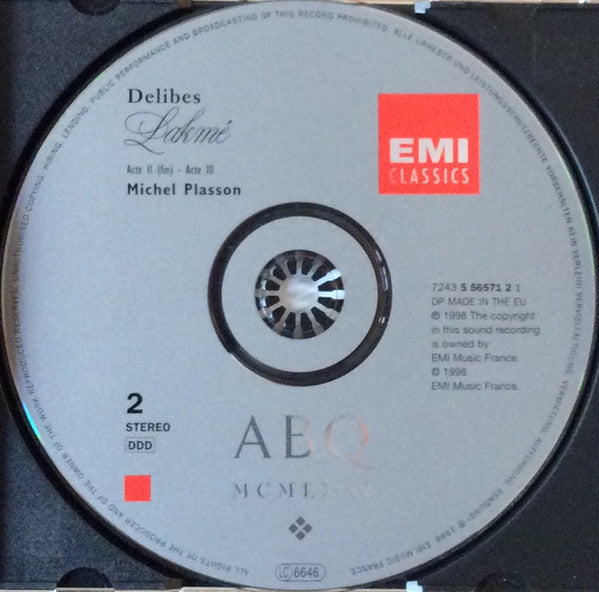 Léo Delibes / Natalie Dessay, Gregory Kunde, José van Dam, Chœur Du Capitole De Toulouse & Orchestre National Du Capitole De Toulouse, Michel Plasson : Lakmé (2xCD)