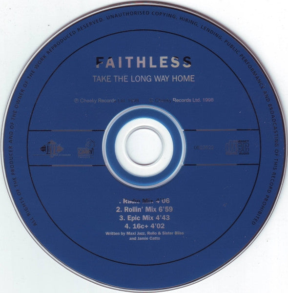 Faithless : Take The Long Way Home (CD, Maxi)