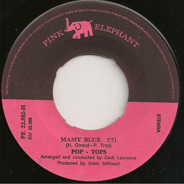 The Pop Tops : Mamy Blue (7", Single, 4-P)