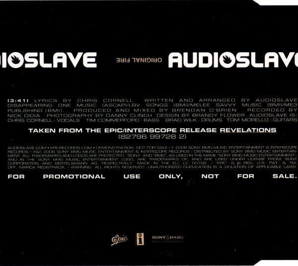 Audioslave : Original Fire (CD, Single, Promo)