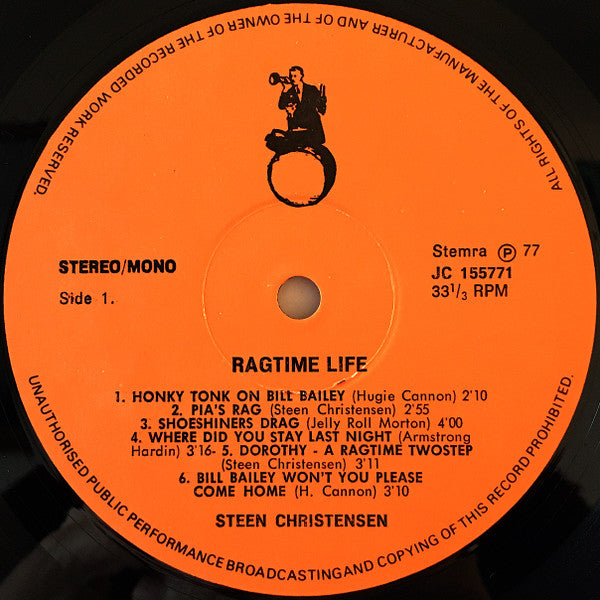 Steen Christensen (2) : Livin' A Ragtime Life (LP)