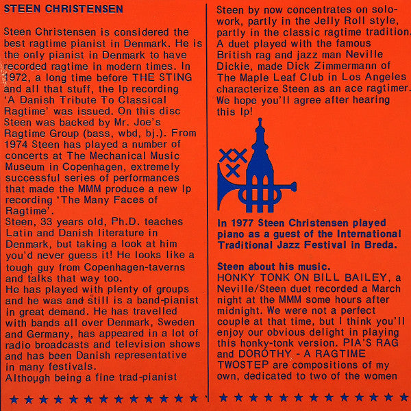 Steen Christensen (2) : Livin' A Ragtime Life (LP)