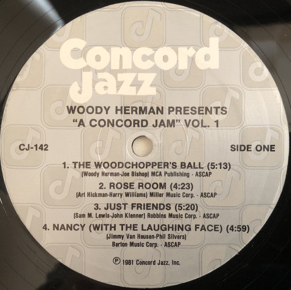 Woody Herman : Presents A Concord Jam Volume 1 (LP, Album)