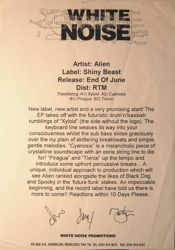 Alien (6) : E.P. (12", W/Lbl, Sta)