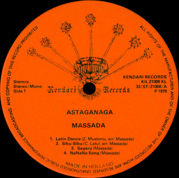 Massada (2) : Astaganaga (LP, Album, Gat)