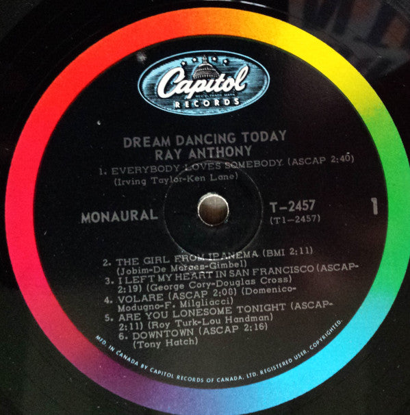 Ray Anthony : Dream Dancing - Today (LP, Mono)