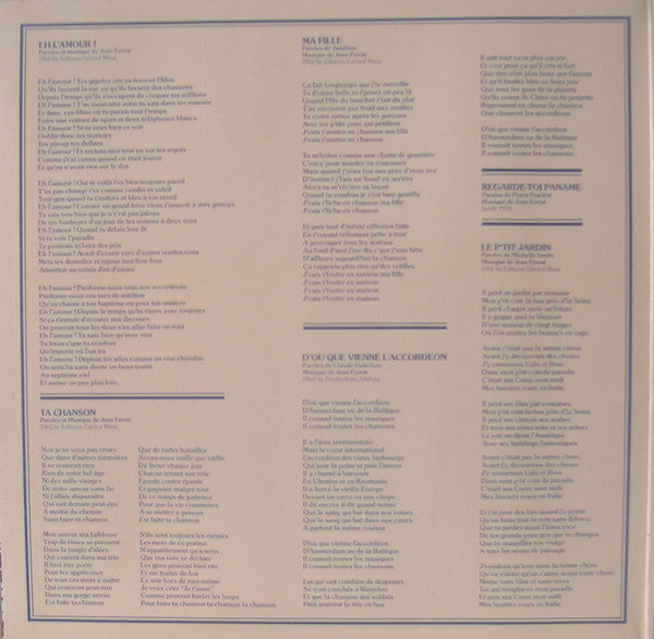 Jean Ferrat : Eh L'amour! (LP, Album, Gat)