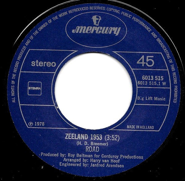 Road : Zeeland 1953 / Memories (7", Single)