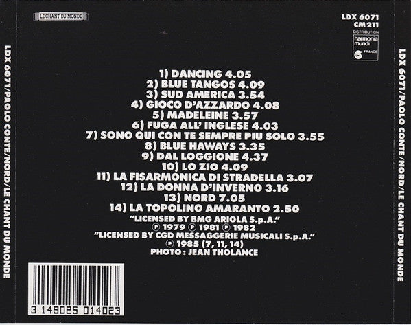 Paolo Conte : Nord (CD, Comp)