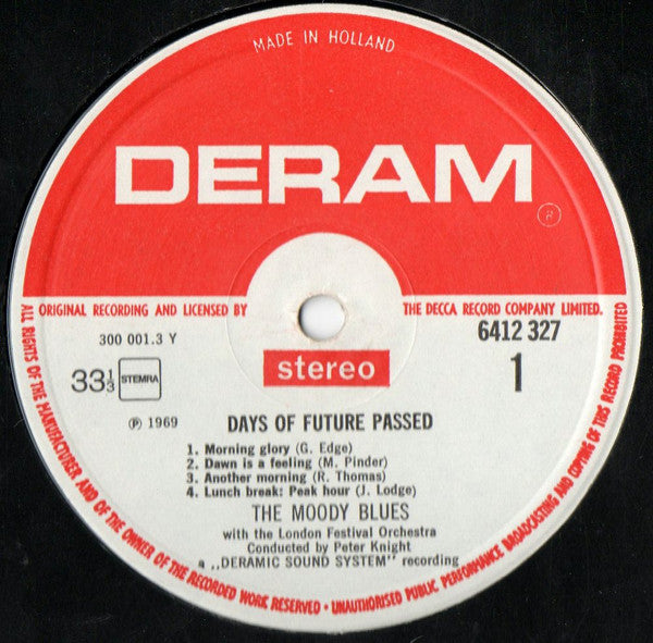 The Moody Blues With The London Festival Orchestra Conducted By Peter Knight (5) : Days Of Future Passed (LP, Album, RE)