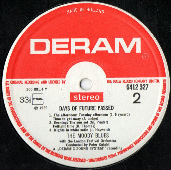 The Moody Blues With The London Festival Orchestra Conducted By Peter Knight (5) : Days Of Future Passed (LP, Album, RE)
