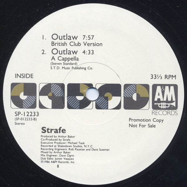 Strafe : Outlaw (12", Promo)