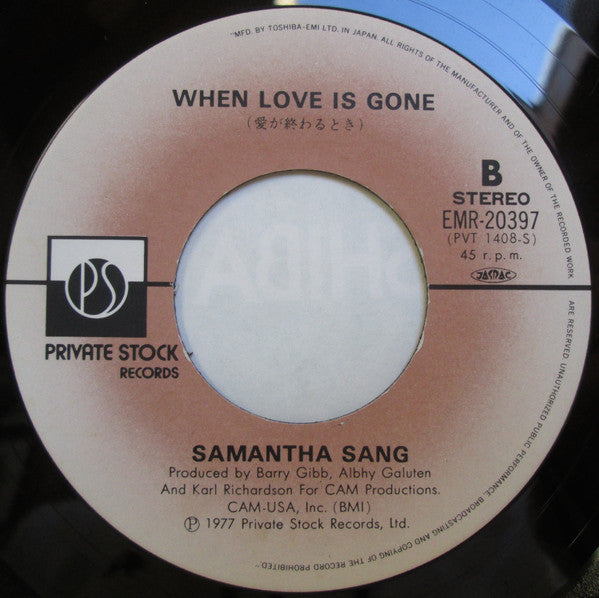 Samantha Sang : Emotions (7", Single)