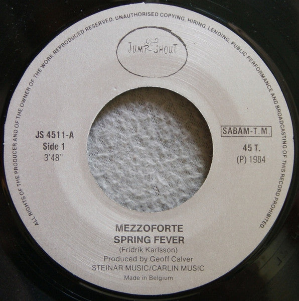 Mezzoforte : Spring Fever (7", Single)