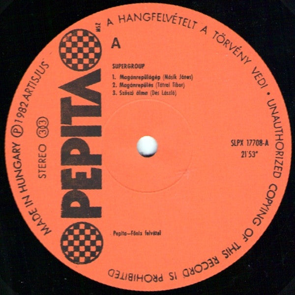 Supergroup (4) : Supergroup Live (LP, Album)