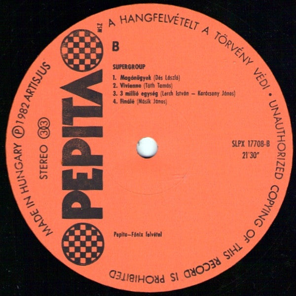 Supergroup (4) : Supergroup Live (LP, Album)