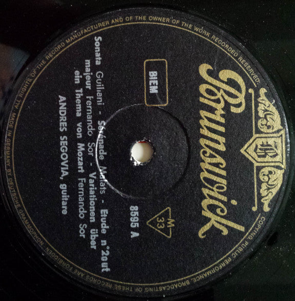 Andrés Segovia : Andres Segovia (LP, Album)