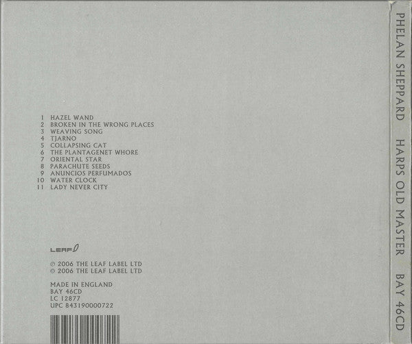 Phelan Sheppard : Harps Old Master (CD, Album, Dig)