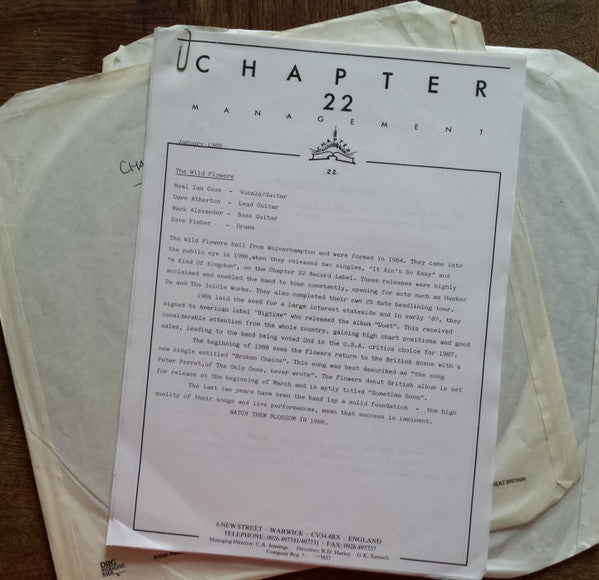 The Wild Flowers : Take Me For A Ride E.P. (12", EP, W/Lbl)