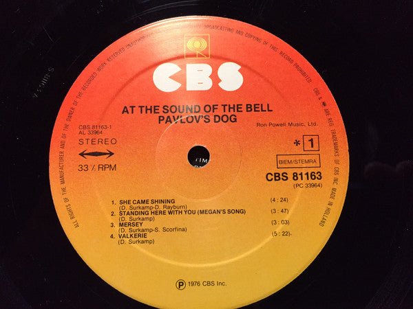 Pavlov's Dog : At The Sound Of The Bell (LP, Album)
