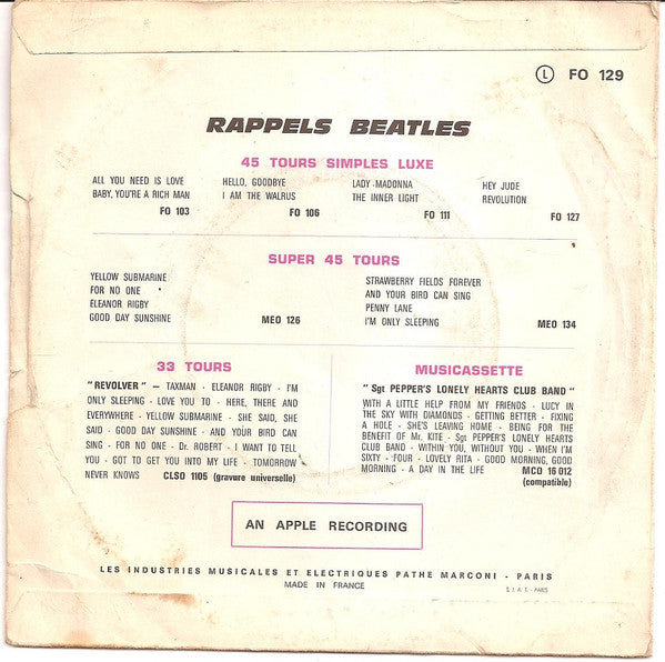 Mary Hopkin : Those Were The Days (7", Single)