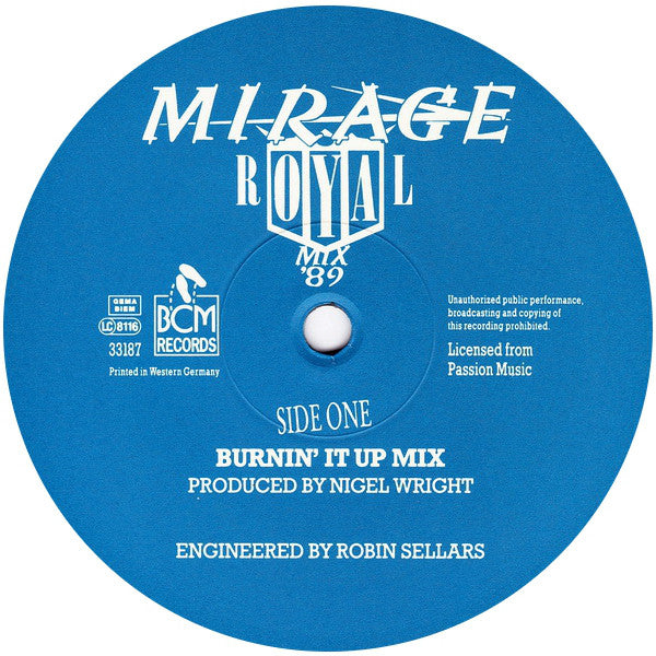Mirage (12) : Royal Mix '89 (LP, Mixed)