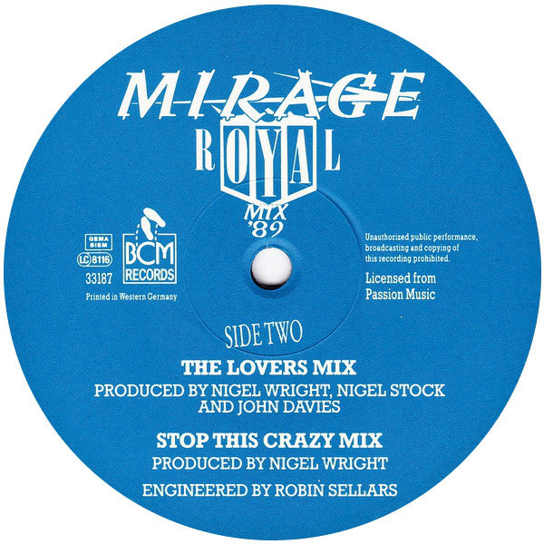 Mirage (12) : Royal Mix '89 (LP, Mixed)