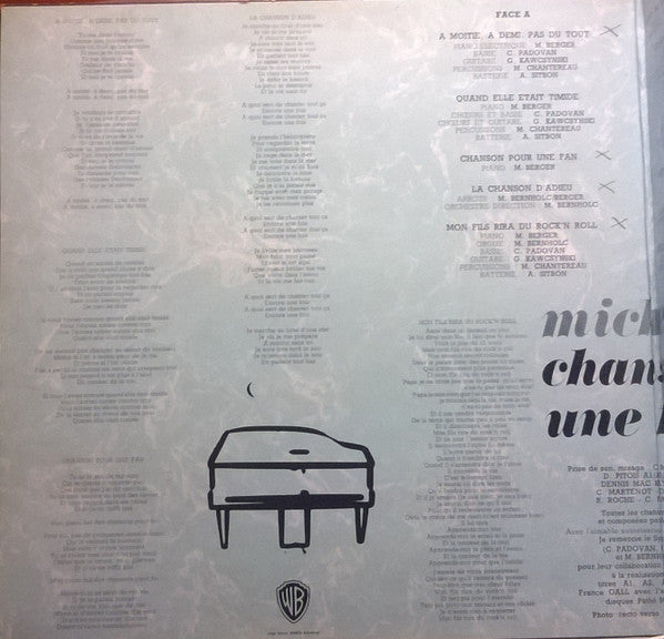 Michel Berger : Chansons Pour Une Fan (LP, Album, RP, Gat)