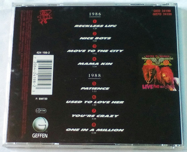 Guns N' Roses : G N' R Lies (CD, Album, RE)