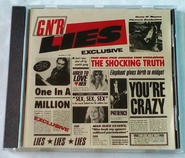 Guns N' Roses : G N' R Lies (CD, Album, RE)