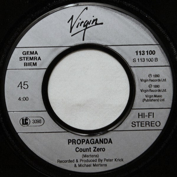Propaganda : Heaven Give Me Words (7", Single)