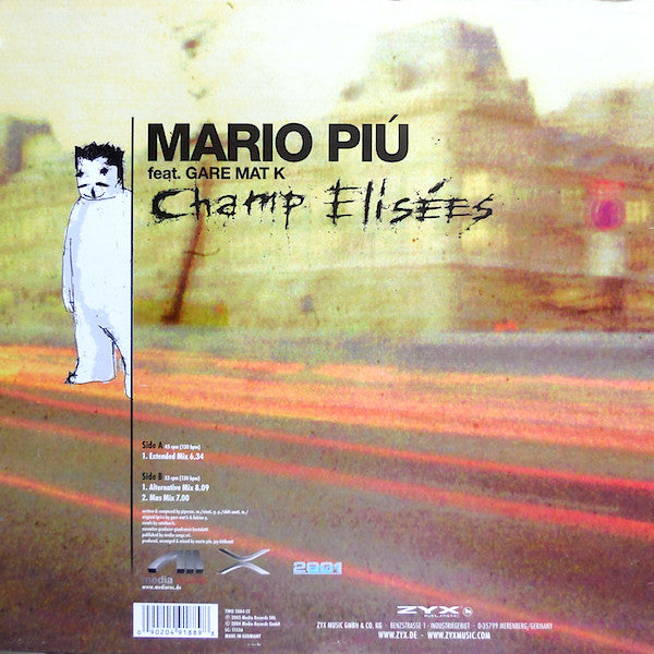Mario Più Feat. Gare Mat K : Champ Elisées (12")