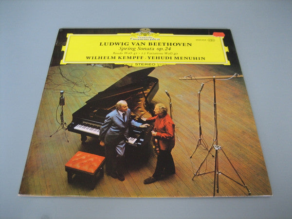 Ludwig Van Beethoven - Wilhelm Kempff, Yehudi Menuhin : Frühlingssonate / Rondo WoO 41 / 12 Variationen WoO 40 (LP)