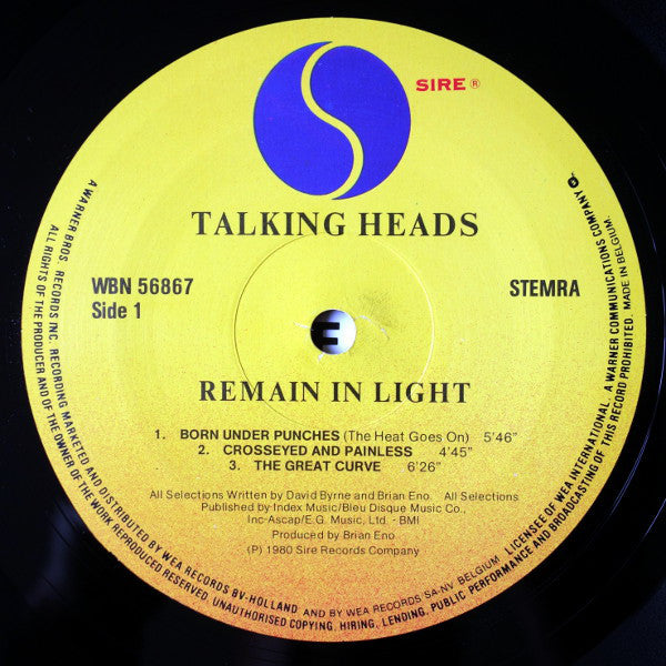 Talking Heads : Remain In Light (LP, Album)