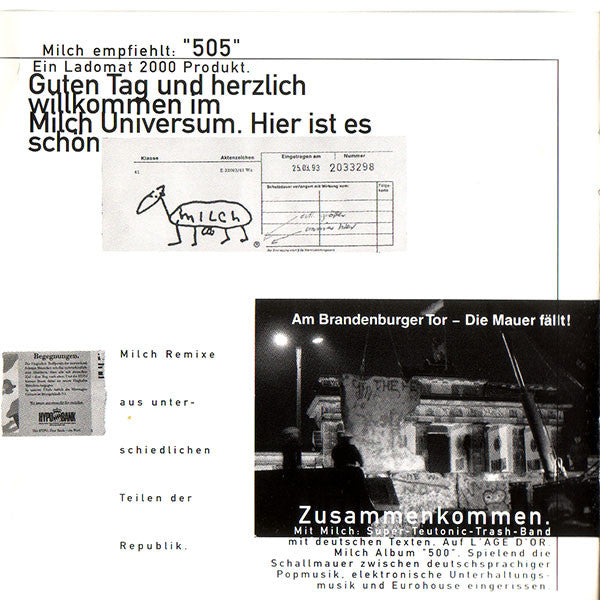 Milch : "505" Best Of Milch Remixes (CD, Comp)