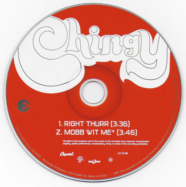 Chingy : Right Thurr (CD, Single, Copy Prot., Car)