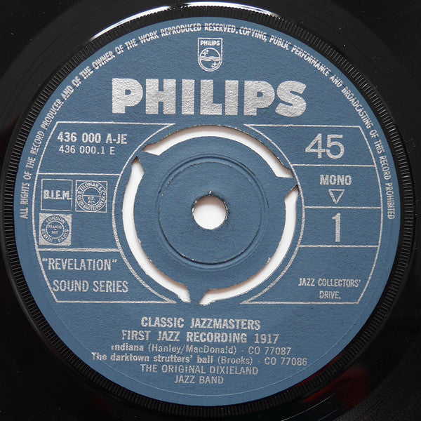 Original Dixieland Jazz Band, Louisiana Five : First Jazz Recording 1917 (7", EP, Comp)