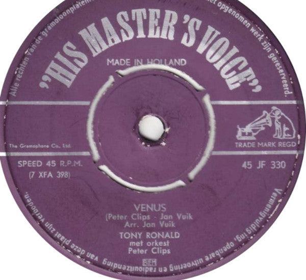 Tony Ronald : Loop de Loop (7", Single)