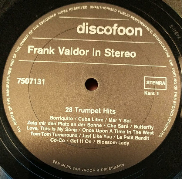 Frank Valdor : 28 Trumpet Hits (LP, Comp, Mono)