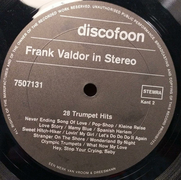 Frank Valdor : 28 Trumpet Hits (LP, Comp, Mono)