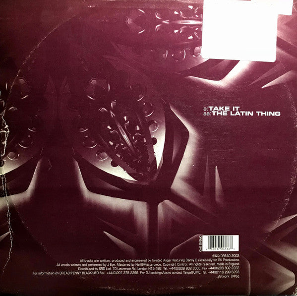 Twisted Anger Featuring Danny C : Take It / The Latin Thing (12", Ltd)