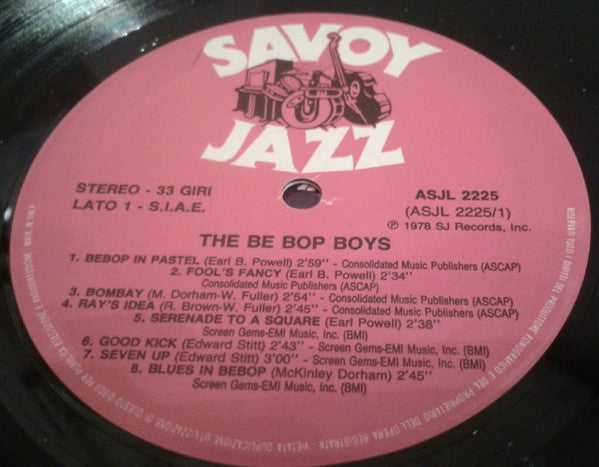 Be Bop Boys : The Bebop Boys (2xLP, Comp, RE)