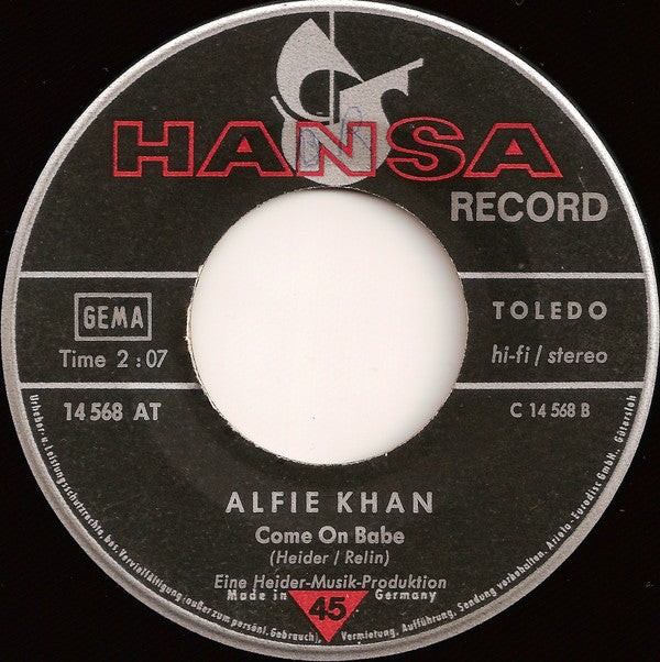 Alfie Khan Und Die Cornehlsen Singers : Sie Kommt Noch Heut' (7", Single)