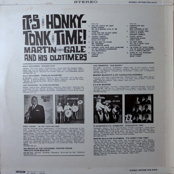 Martin Gale's "Old-Timers" : It's Honky Tonk Time! (LP)