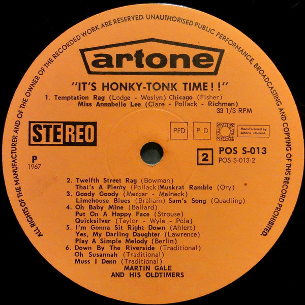 Martin Gale's "Old-Timers" : It's Honky Tonk Time! (LP)