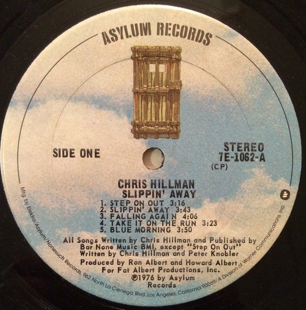 Chris Hillman : Slippin' Away (LP, Album, CP )