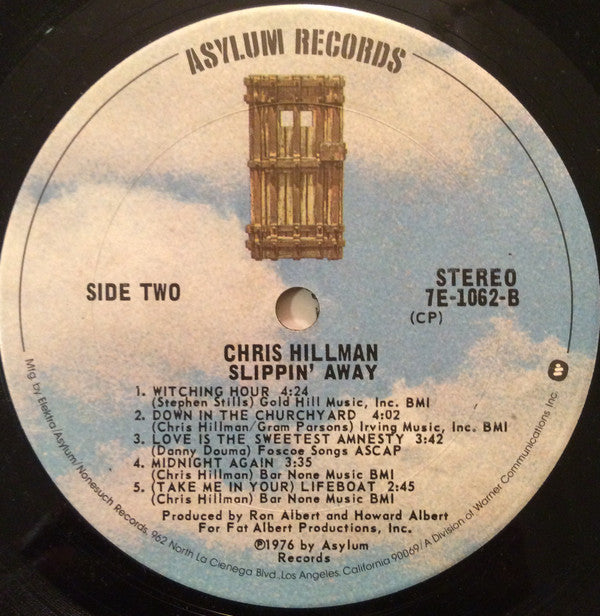 Chris Hillman : Slippin' Away (LP, Album, CP )