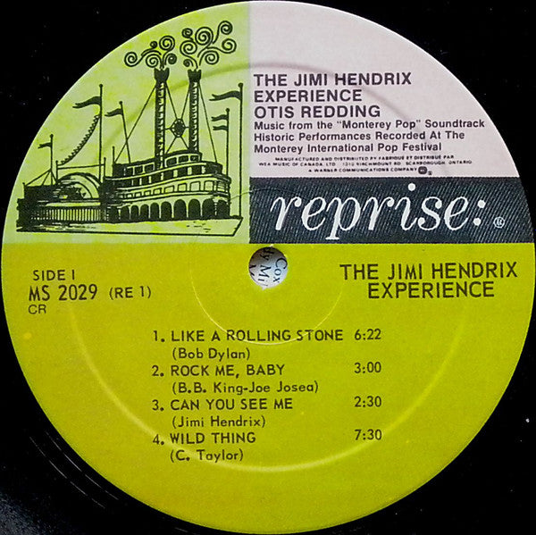 Otis Redding / The Jimi Hendrix Experience : Historic Performances Recorded At The Monterey International Pop Festival (LP, Album, RE)